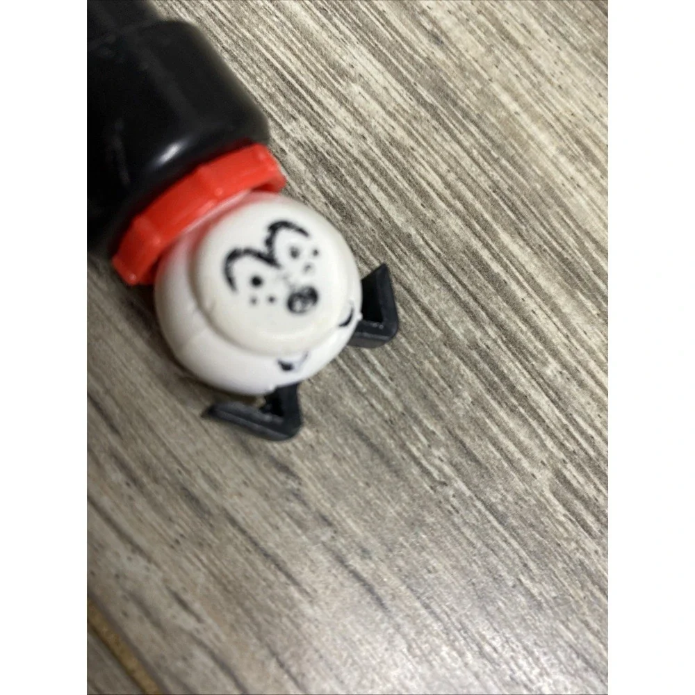 Vintage Fisher Price Little People Lucky Dog Black‎ And White with Red Collar